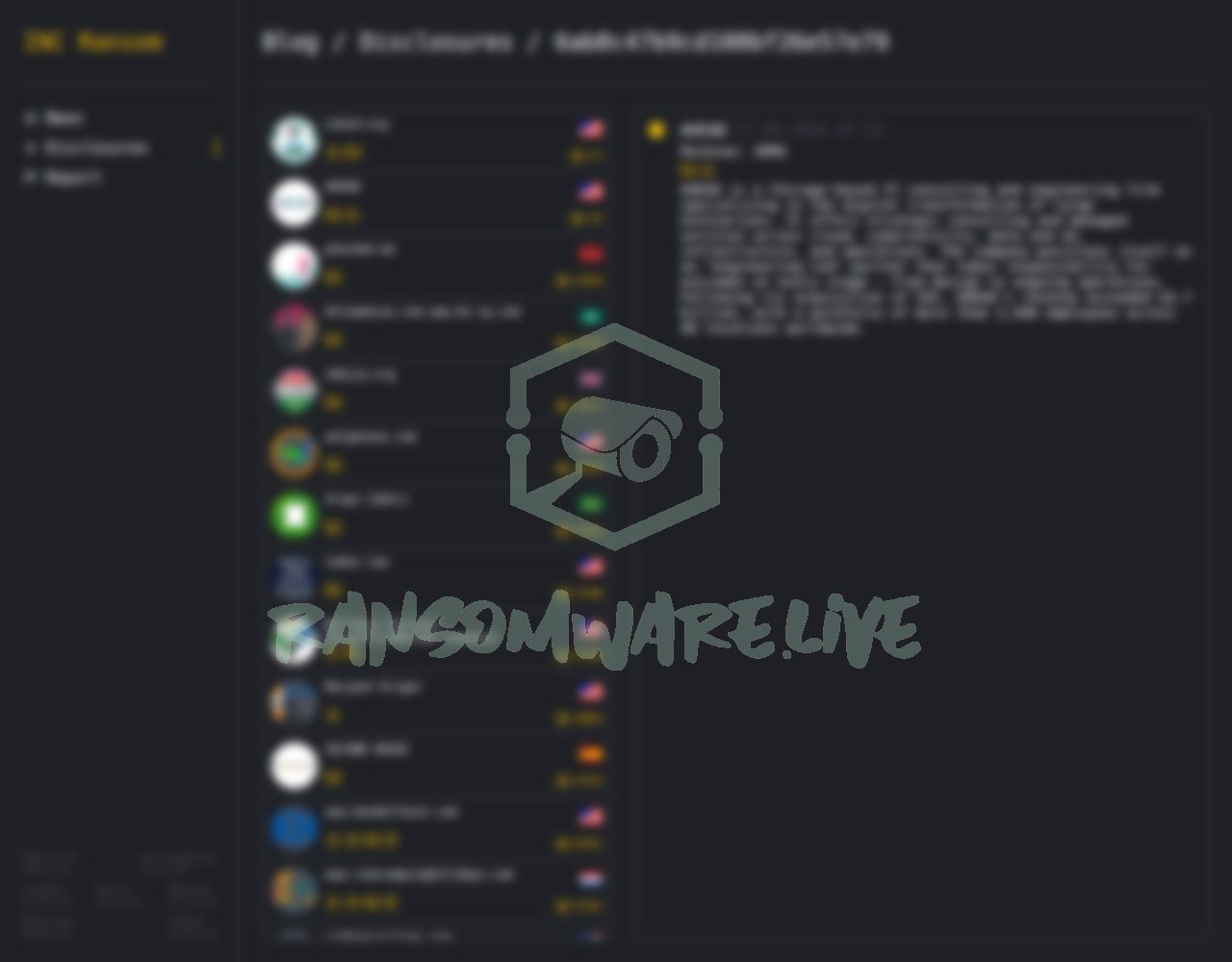 🏴☠️ Incransom has just published a new victim : AHEAD